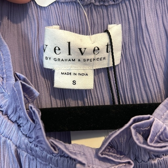 Velvet By Graham & Spencer Kiana Ruffle Neck Top
Periwinkle NWT - Picture 3 of 7